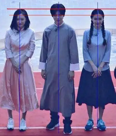 都说杨幂是把尺子鹿晗的身高却能在170和180间自由转换