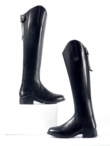 马术长靴 长筒马靴牛皮比赛训练靴男 骑马长靴女骑士装备骑士马靴