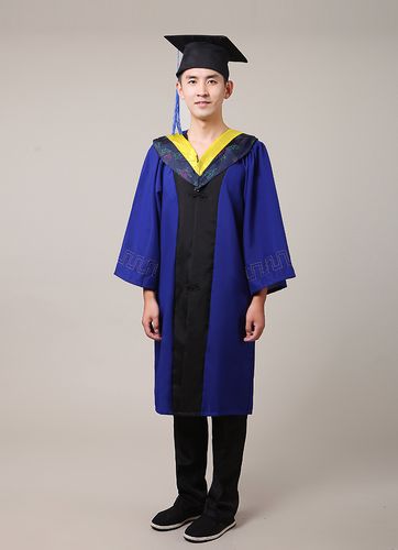 jyr学位服硕士垂布男女毕业礼服文科学士帽演出服文科理科工科本科