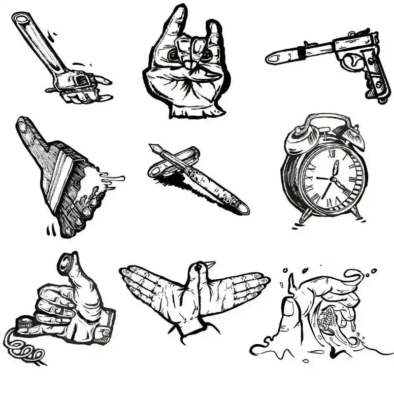 图形创意之手指联想 有临摹有创作