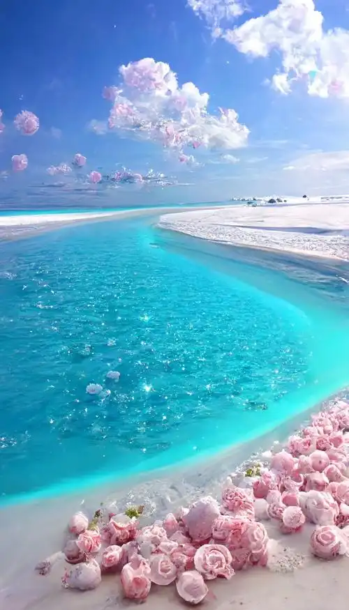 马尔代夫纯白的沙滩,还有比这更治愈的美景吗.# - 抖音