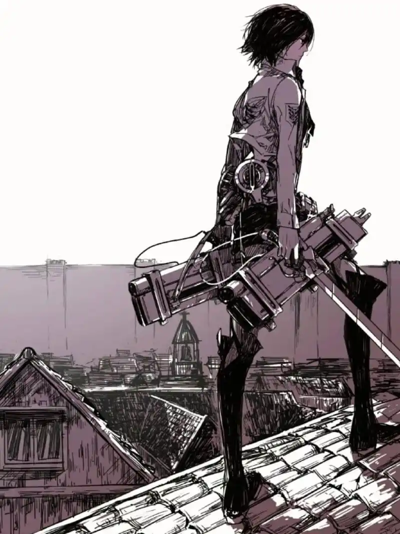 哪位好心人可以给我一张三笠和艾伦的壁纸啊 去哪里找得到啊