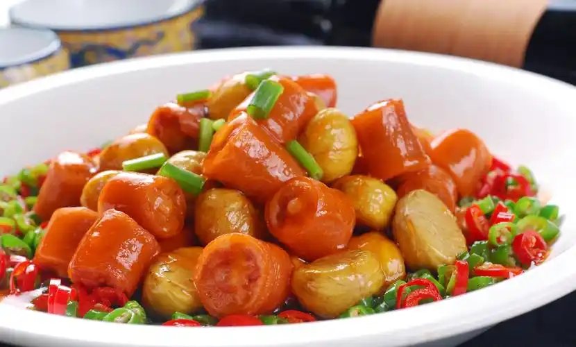 美食图片欣赏——各式美味板栗菜品