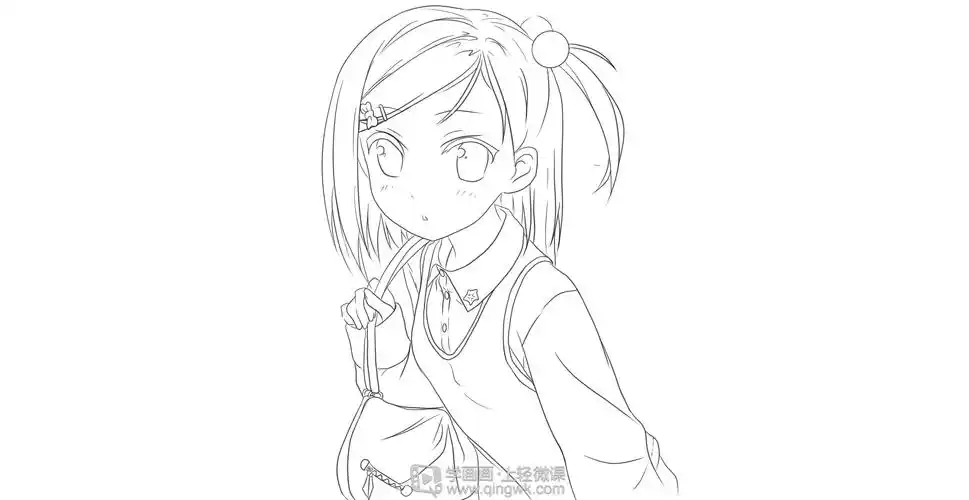 《动漫角色线稿的临摹1》by 查查