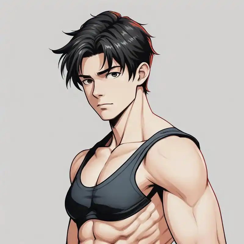 94漫画风男生头像,秀出腹肌!97 想要换个酷炫的头像吗?