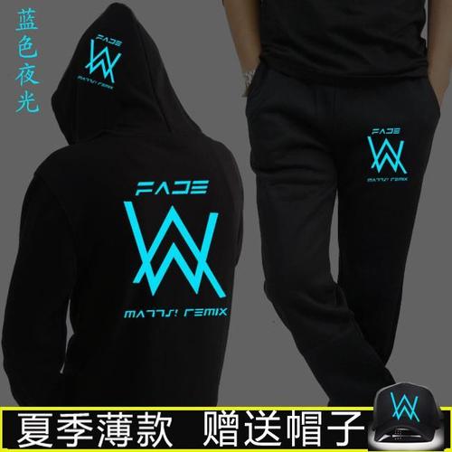 alanwalker同款艾伦沃克dj卫衣男帽衫外套faded电音套装夏季