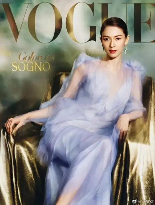 章子怡意大利版vogue封面大片,简直美爆了啦