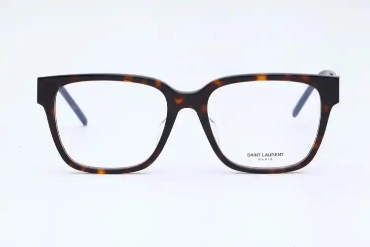 ysl圣罗兰素颜百搭玳瑁方框光学眼镜