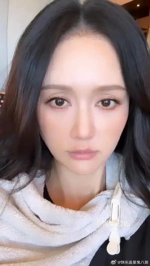 #陈乔恩素颜全妆对比#