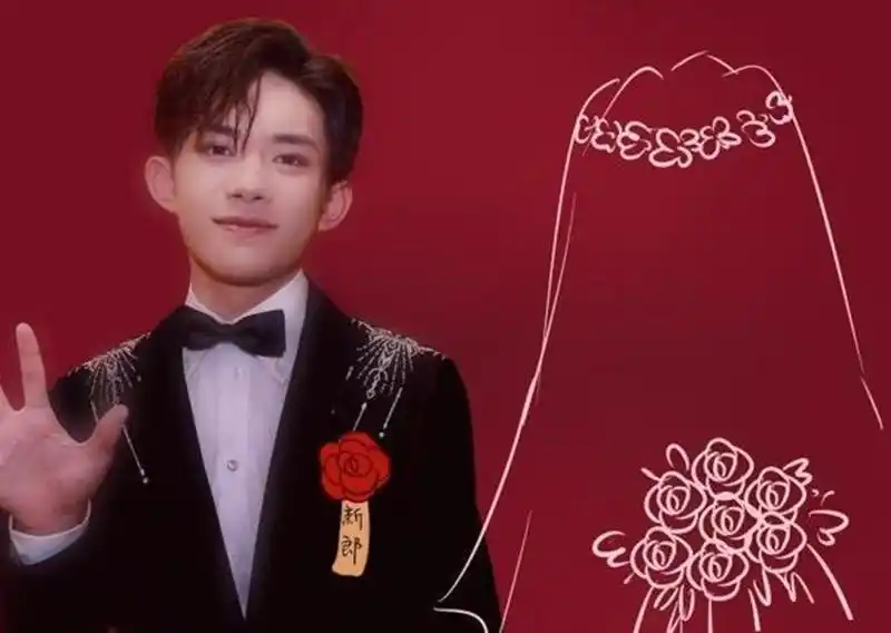 易烊千玺新造型秒变"结婚照",粉丝脑洞大开,纷纷争当新娘