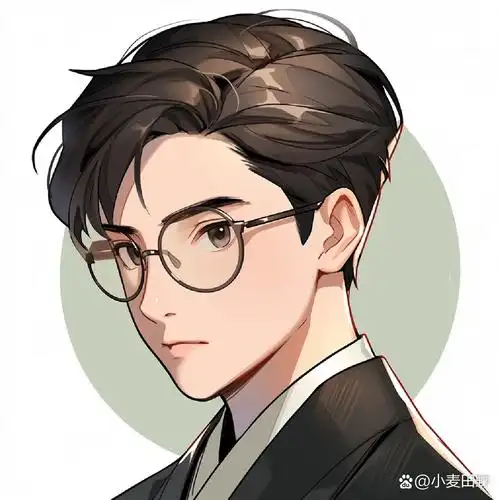 一组戴眼镜的男生头像