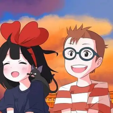 qq漫画情侣头像一左一右,希望我的可爱可以治愈你的不开心-卡通头像