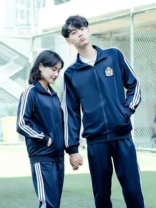 韩版男女长袖外套学院风初高中生运动套装春秋学生校服