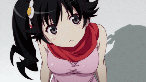 伪物语gif歪头gif不解gif疑惑gif动漫gif二次元gif