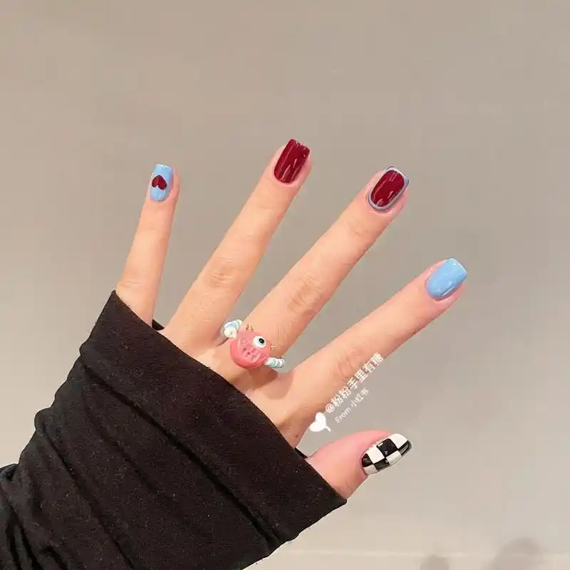 短指甲美甲合集|那些pxx的美丽指甲 嗨喽呀姐妹们 今天第二期来啦