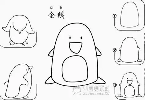 儿童简笔画大全97种动物简笔画画法分解步骤