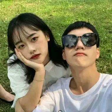 真人情侣头像双人同框两张 很甜很腻歪的双人情头(16)张