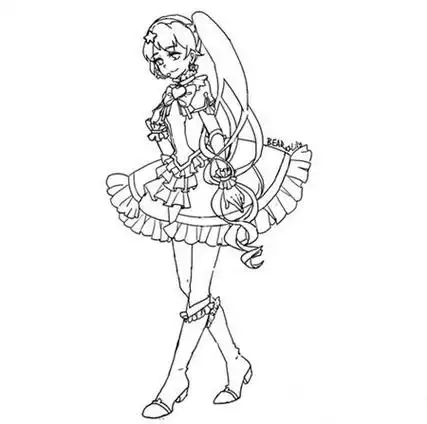 彩林宝小魔仙简笔画