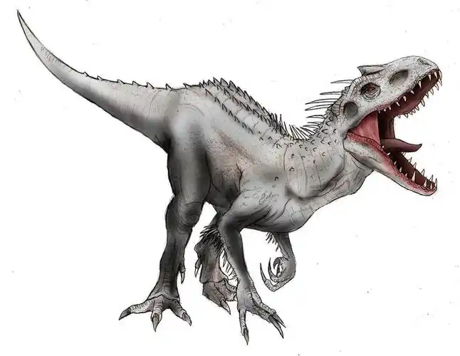 p>indominus rex,拉丁语中意为"狂暴之王",大陆惯用名"暴虐霸王龙"或