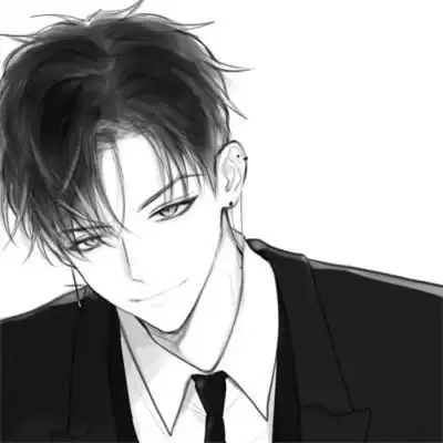 黑白男生头像动漫高冷图片_男生动漫头像_头像屋