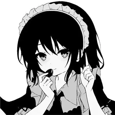 超火的日系ins风漫画头像黑白女生高清好看图片_女生动漫头像_头像屋