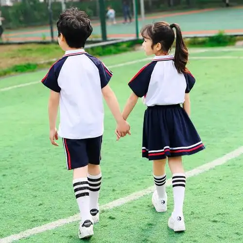 小学生校服夏季套装短袖儿童班服学院运动会毕业校服