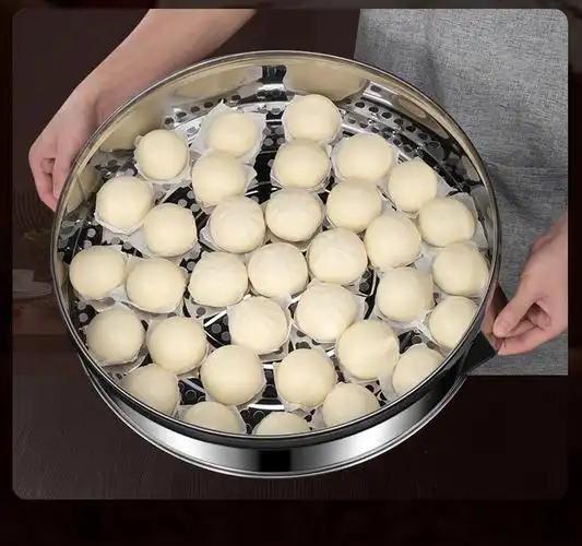 百畅不锈钢蒸笼家用蒸屉商用蒸包子蒸馒头蒸锅笼屉多层大号大容量超大