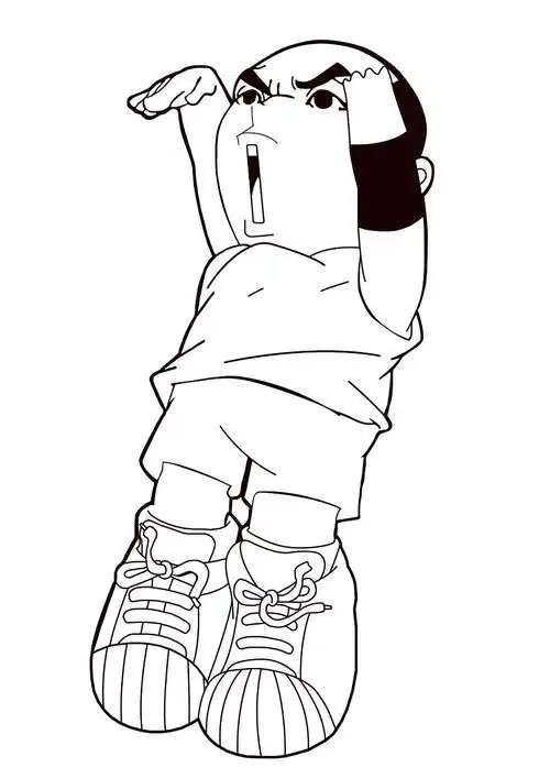 q版科比简笔画全身