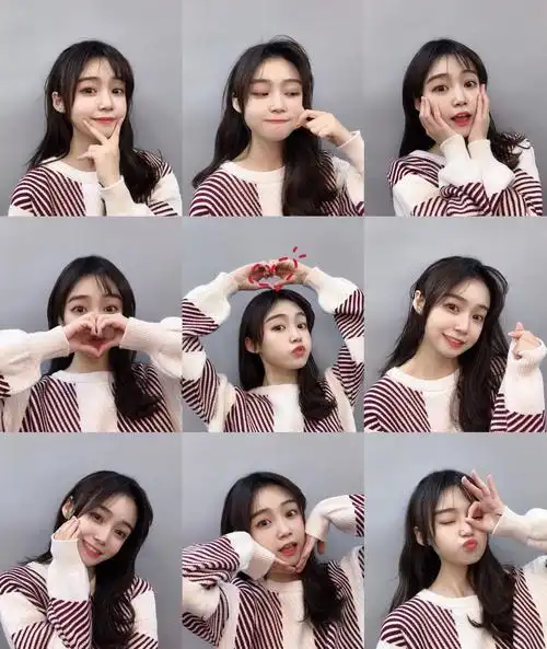 拍照姿势合集|九宫格自拍动作大全 拒绝尴尬表情