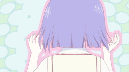 女孩回头撩头发gif动图_动态图_表情包下载_soogif