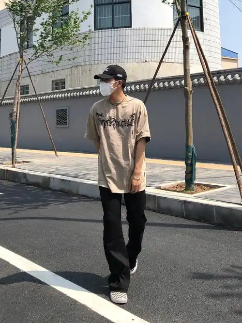 170穿搭美式短袖酷帅男生穿搭分享