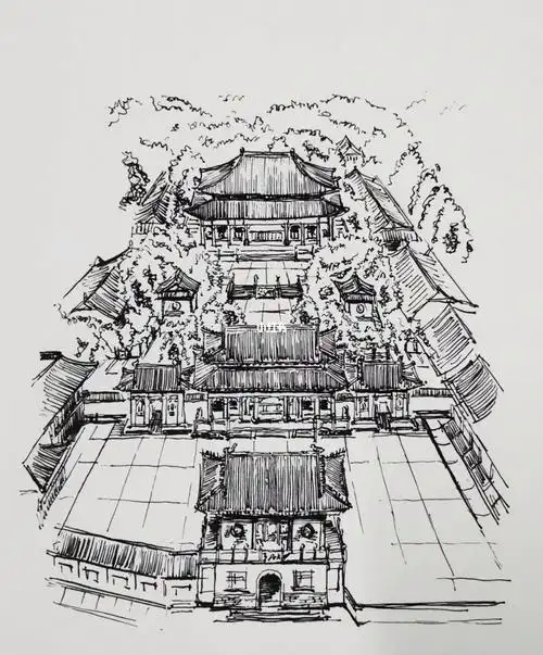 手绘日更day3中国古建筑