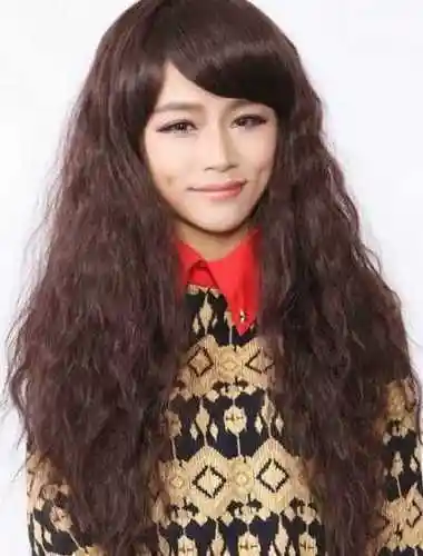 女生个性甜美烟花烫发型效果图