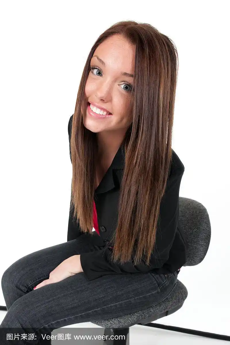 青少年,自然美,长发,垂直画幅,正面视角