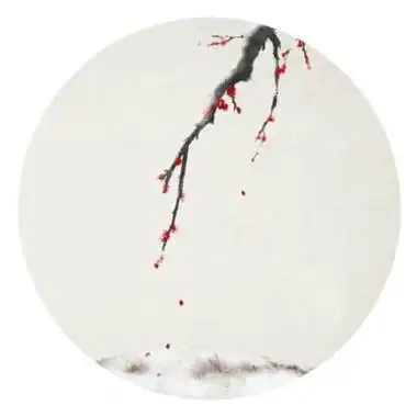 水墨古风风景头像圆形有意境