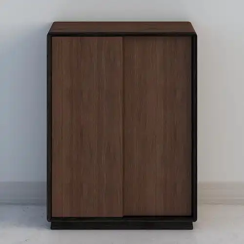 梵几-silent衣柜1.6m-美国黑胡桃木 骏马黑