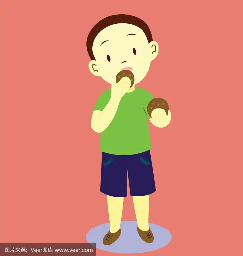 孩子吃饼干