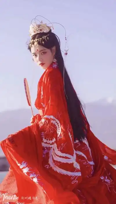 古风红衣闺蜜头