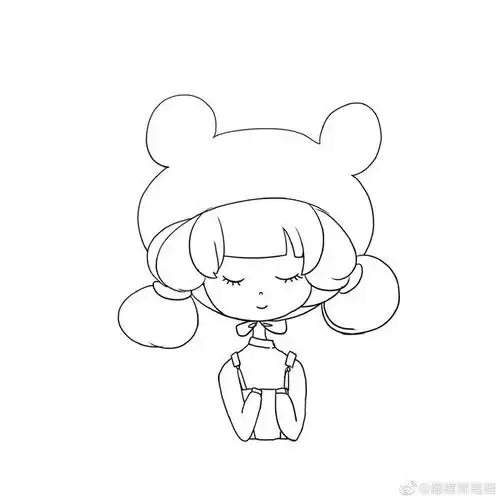 线描植物简笔画图片大全(画可爱小女孩简单画法第一名)