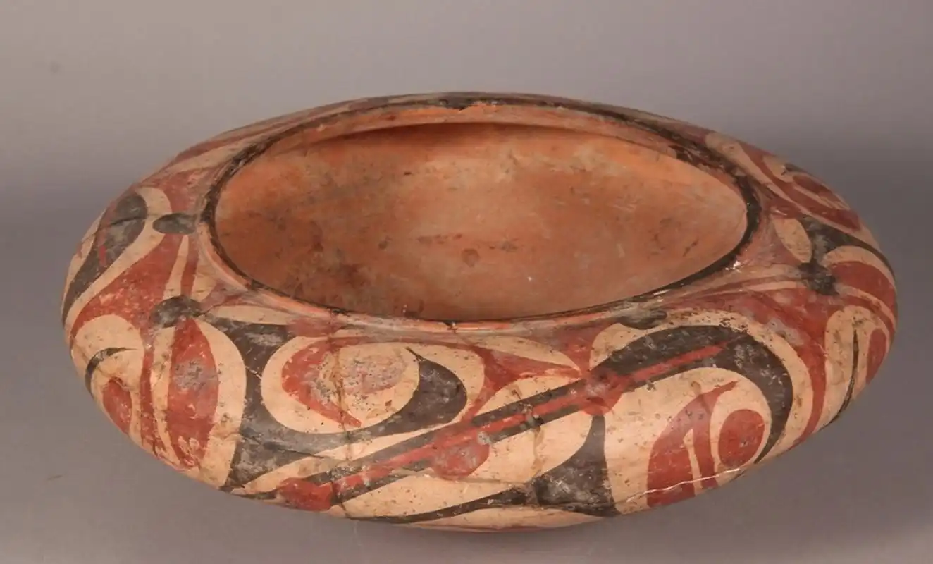 【如果国宝会说话】 大汶口文化彩陶钵 高10,口径18.1,腹径28,底径6.