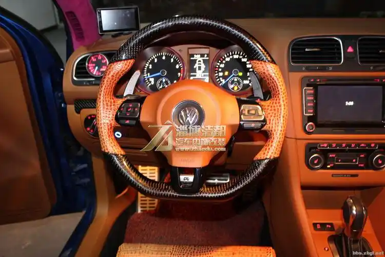 高尔夫r内饰改装展示