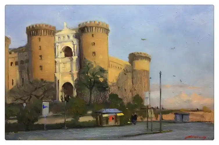 城堡,李德阳, 2017年石木油画 | 衍艺圈 - topart.