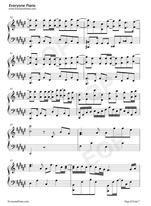 如果雨之后-周兴哲五线谱预览6-钢琴谱文件(五线谱,双手简谱,数字谱