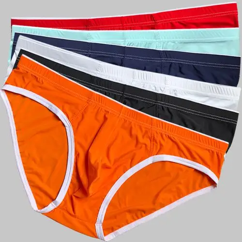 男士三角裤冰丝内裤男低腰透气冰爽男式内裤厂家现货批发代发