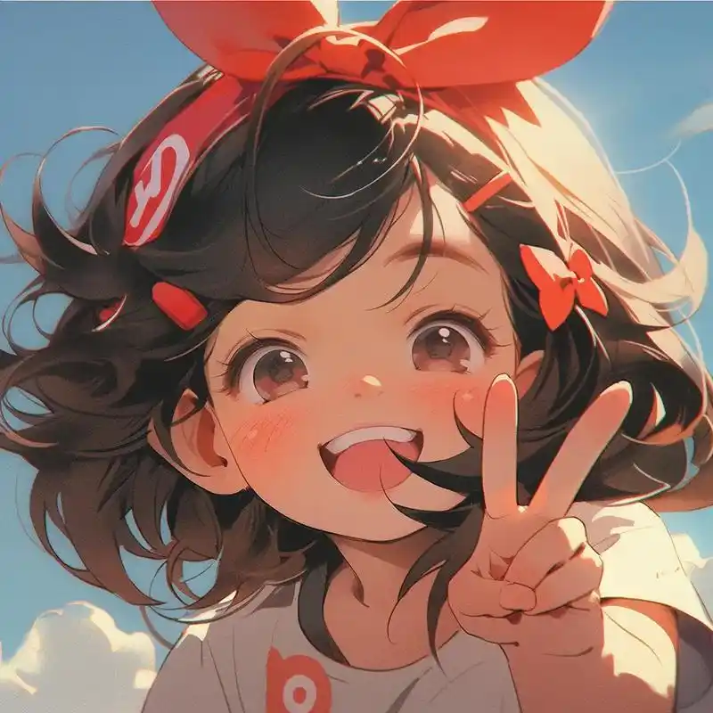 头像|来给生活比个耶.#优质头像 #女生头像 #动漫女头 # - 抖音