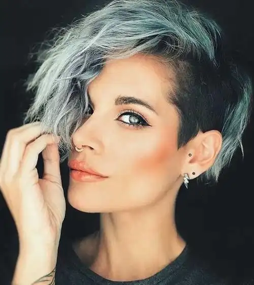 中性风酷短发发型 时尚摩登气场两米八_女生短发 - 美发站