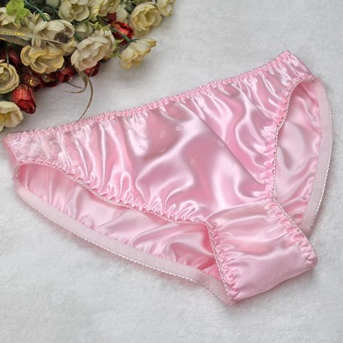 内裤高档提花100%桑蚕蚕丝舒适透气中腰真丝内裤