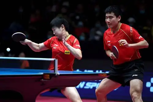 乒乓球——"直通wtt大满贯·世乒赛":梁靖昆/孙颖莎混双晋级四强
