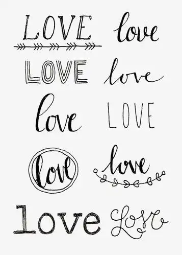 创意英文艺术字love