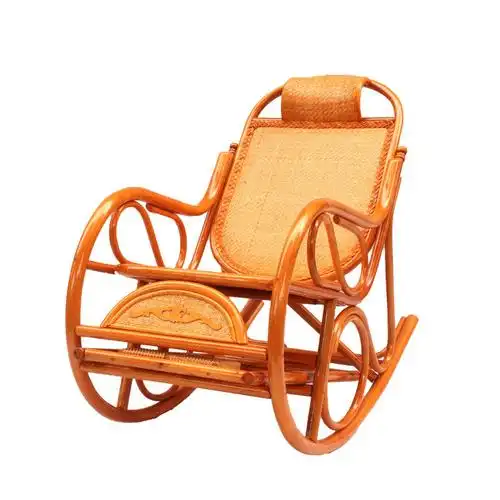 楚棠 摇椅躺椅成人藤摇椅老人摇摇椅阳台客厅真天然藤椅休闲逍遥椅